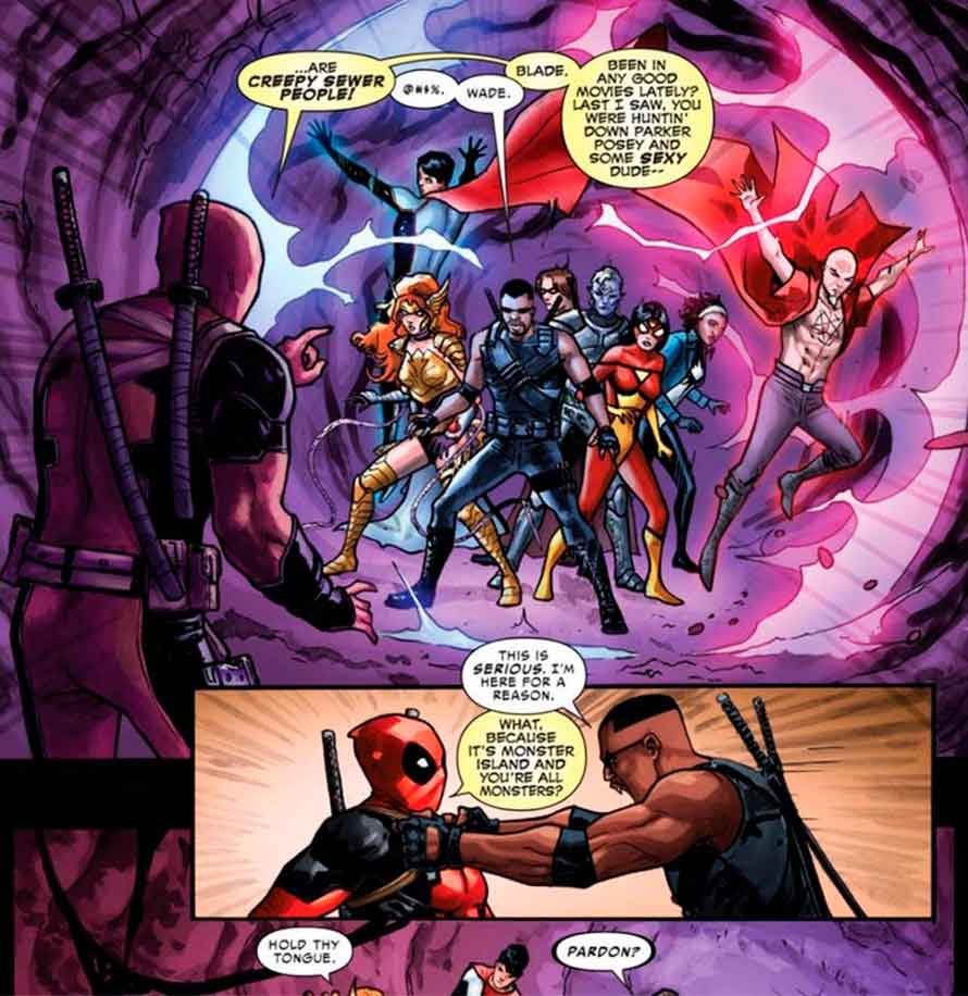 Deadpool-zomba-de-Blade-em-nova-revista