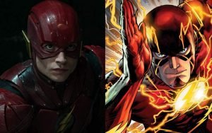 Flash de Erza Miller obtém um novo design com precisão em quadrinhos em fanart