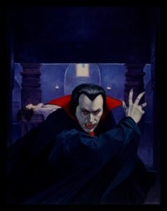 Arte completa da capa de Aventuras Fantásticas: A Cripta do Vampiro.