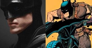Batman, de Robert Pattinson vestindo o traje do Ano Zero