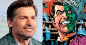 Nikolaj Coster-Waldau como Duas Caras para 'O Batman' de Robert Pattinson em conceito visual