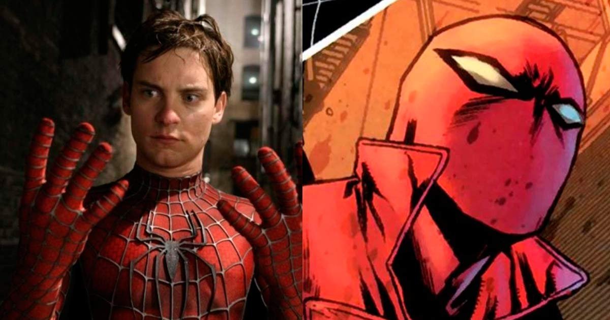Tobey Maguire no uniforme 'Last Stand' para 'Homem Aranha 3' de Tom Holland
