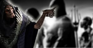 Arte conceitual apresenta um DeSaad deformado em Liga da Justiça